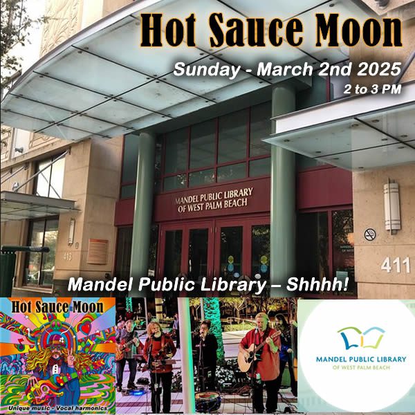 Hot Sauce Moon in the Library - The "Mardi Gras" Show